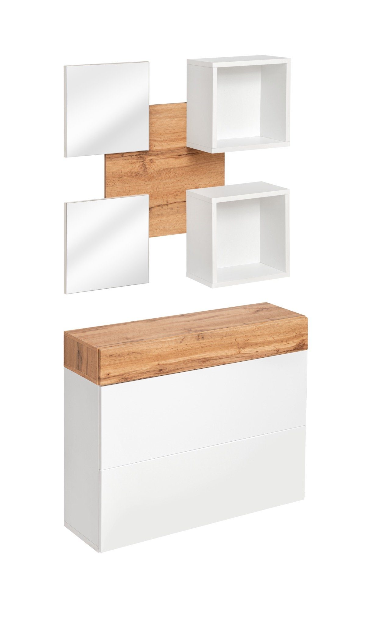 ASM-Moebel Garderoben-Set Flurgarderobe EASY V mit günstig online kaufen