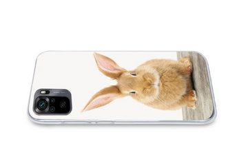 MuchoWow Handyhülle Kaninchen - Babykaninchen - Tiere - Kinder - Mädchen - Jungen, Phone Case, Handyhülle Xiaomi Redmi Note 10, Silikon, Schutzhülle