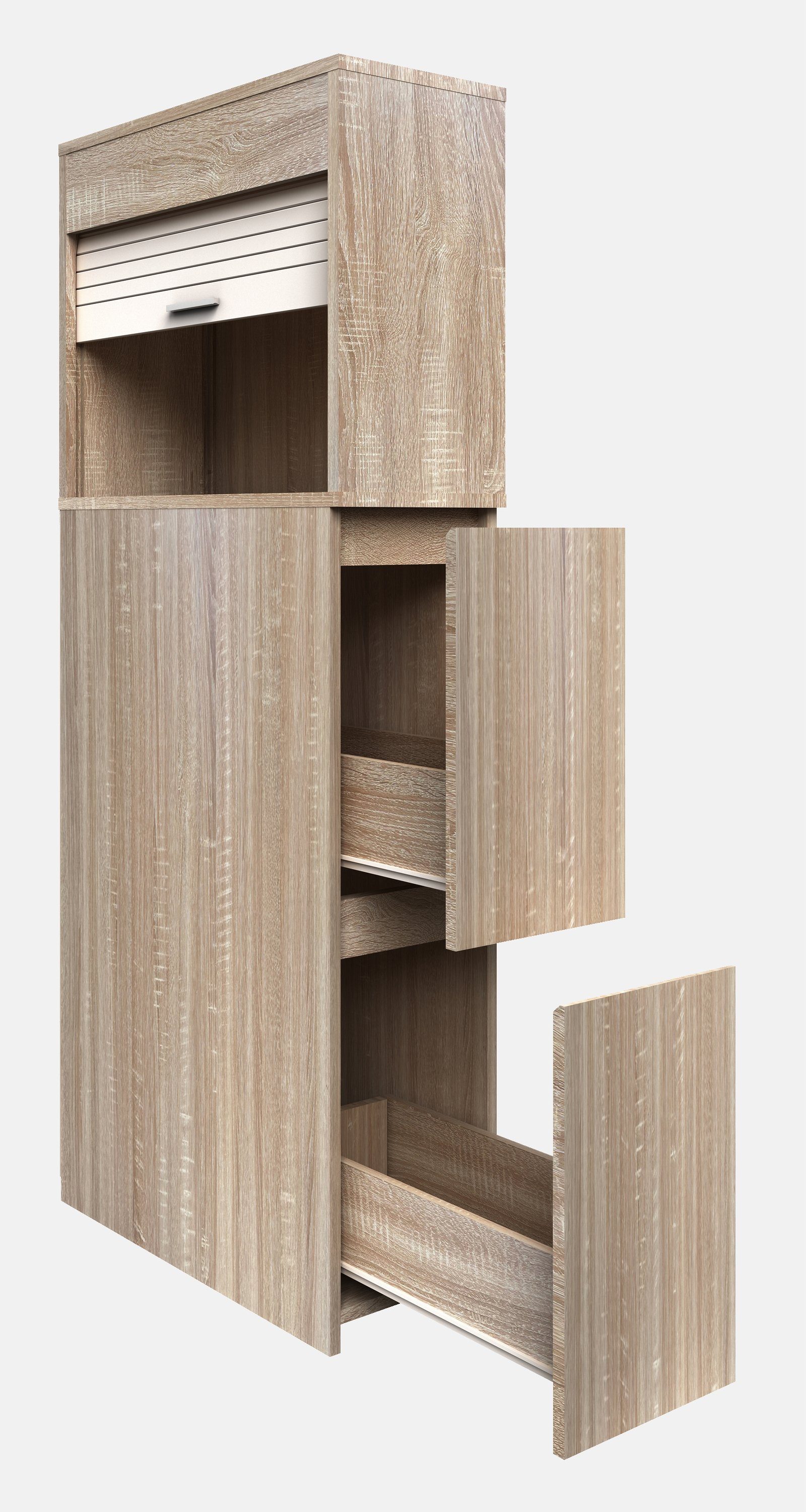 VCM Midischrank Holz Badmöbel Nischenschrank Schublade Tasalo günstig online kaufen