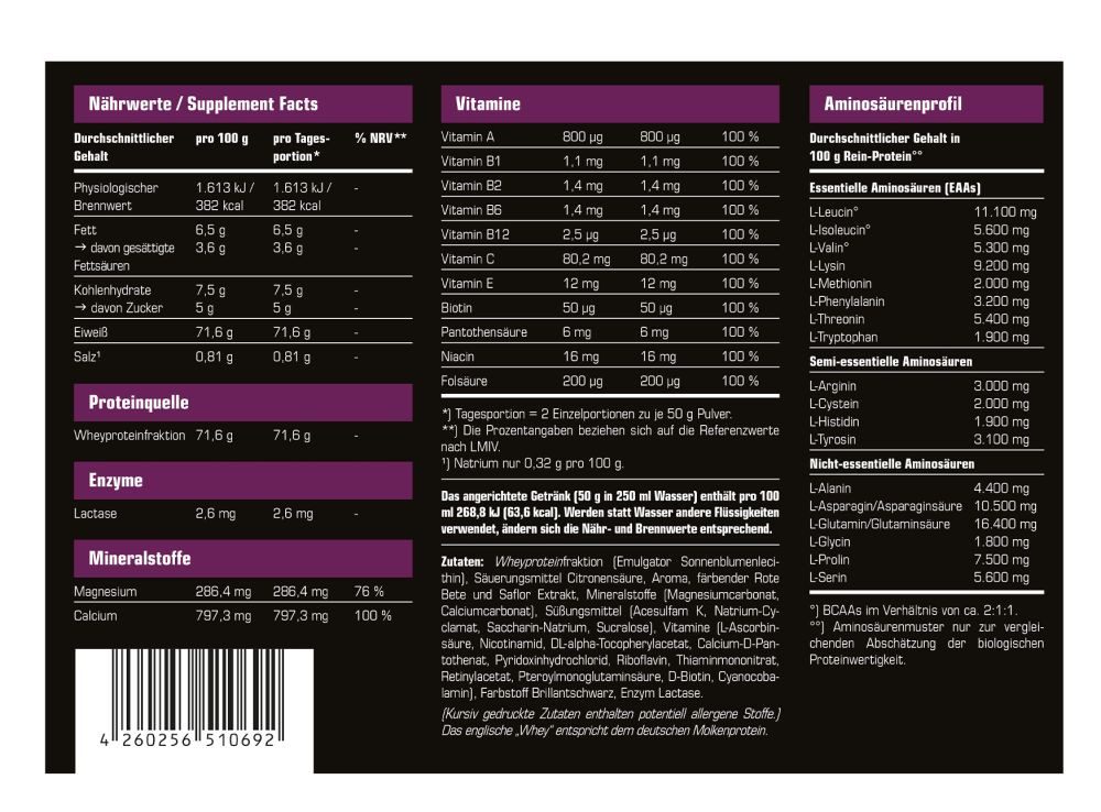SRS™ SRS Supreme Whey - 1900g - Dose Pulver