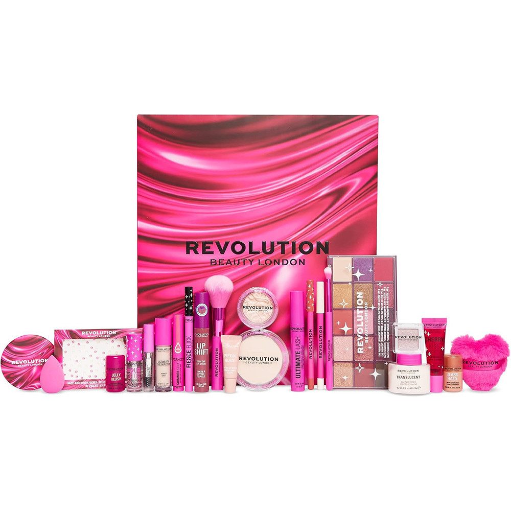Makeup Revolution London Adventskalender Makeup Revolution Adventskalender 2026 Beauty-Set (24-tlg), Umfangreicher Beauty-Adventskalender als Geschenkidee