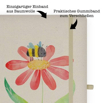 Mr. & Mrs. Panda Notizbuch Hummel Blume - Transparent - Geschenk, Journal, Notizen, lustige Sprü Mr. & Mrs. Panda, Stilvolles Design