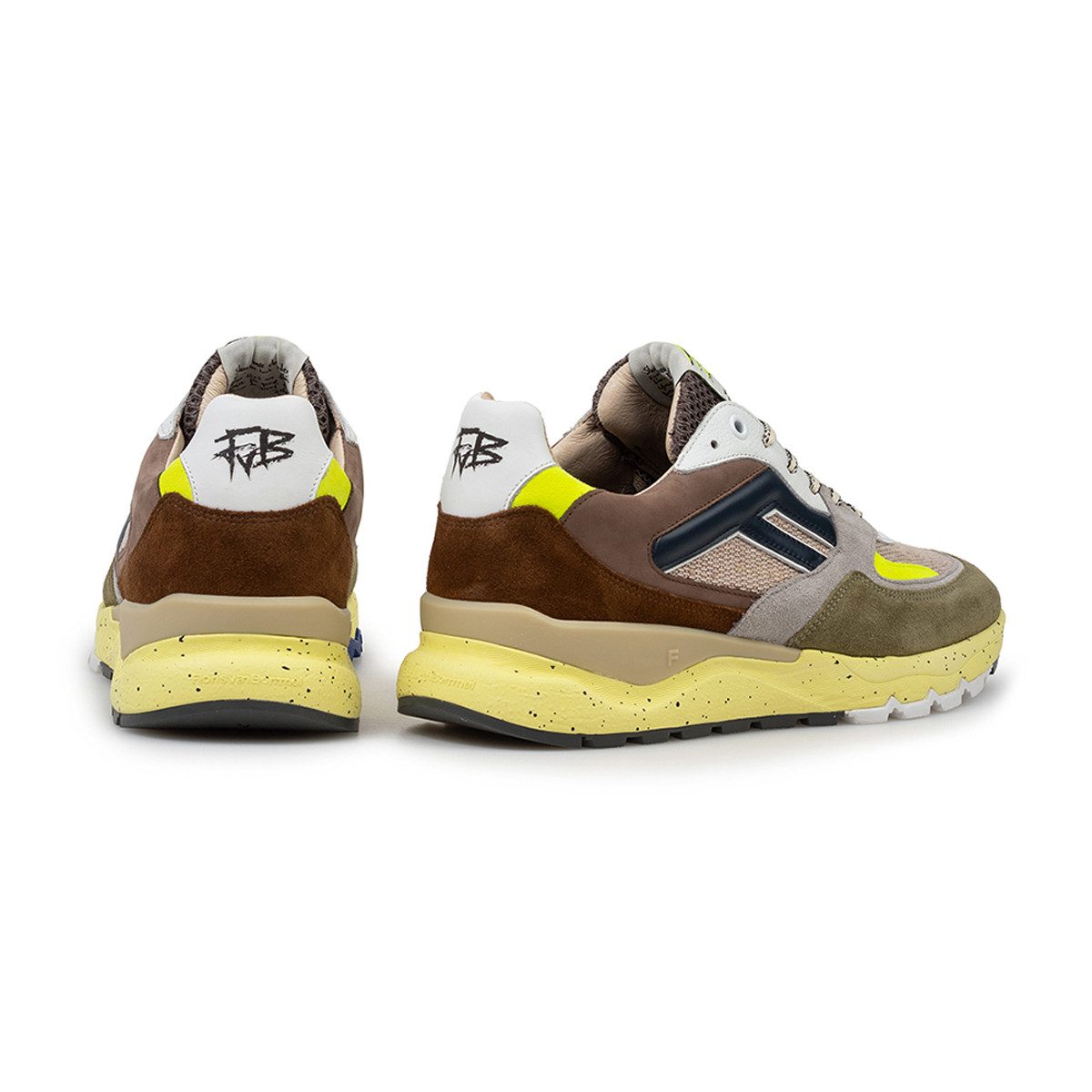 Floris van Bommel Floris van Bommel De Treener, Sneaker, Grün kombiniert, Herren Sneaker