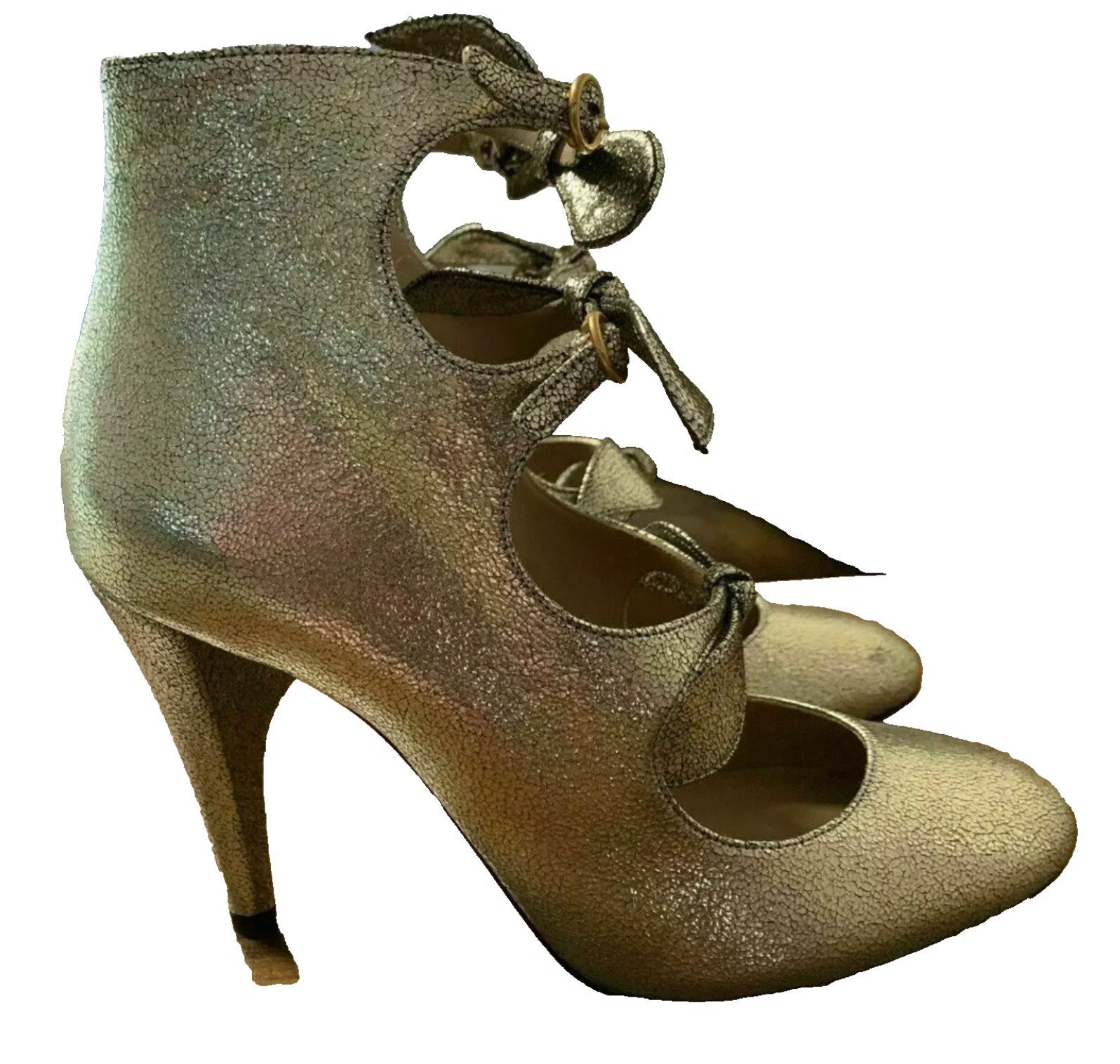 Chloé Mary Jane Туфли Bow Туфли High Heel Lederpumps High-Heel-Pumps Mary-Jane-Riemen, jeder mit eingearbeiteter Schleife.