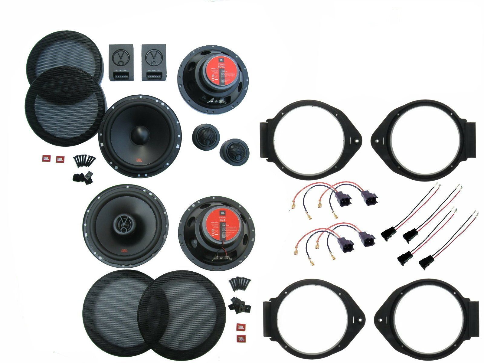 Tür für Auto-Lautsprecher Set 09-15 DSX hinten vorne JBL Watt 510 GTC (85 Opel W) Bj Lautsprecher