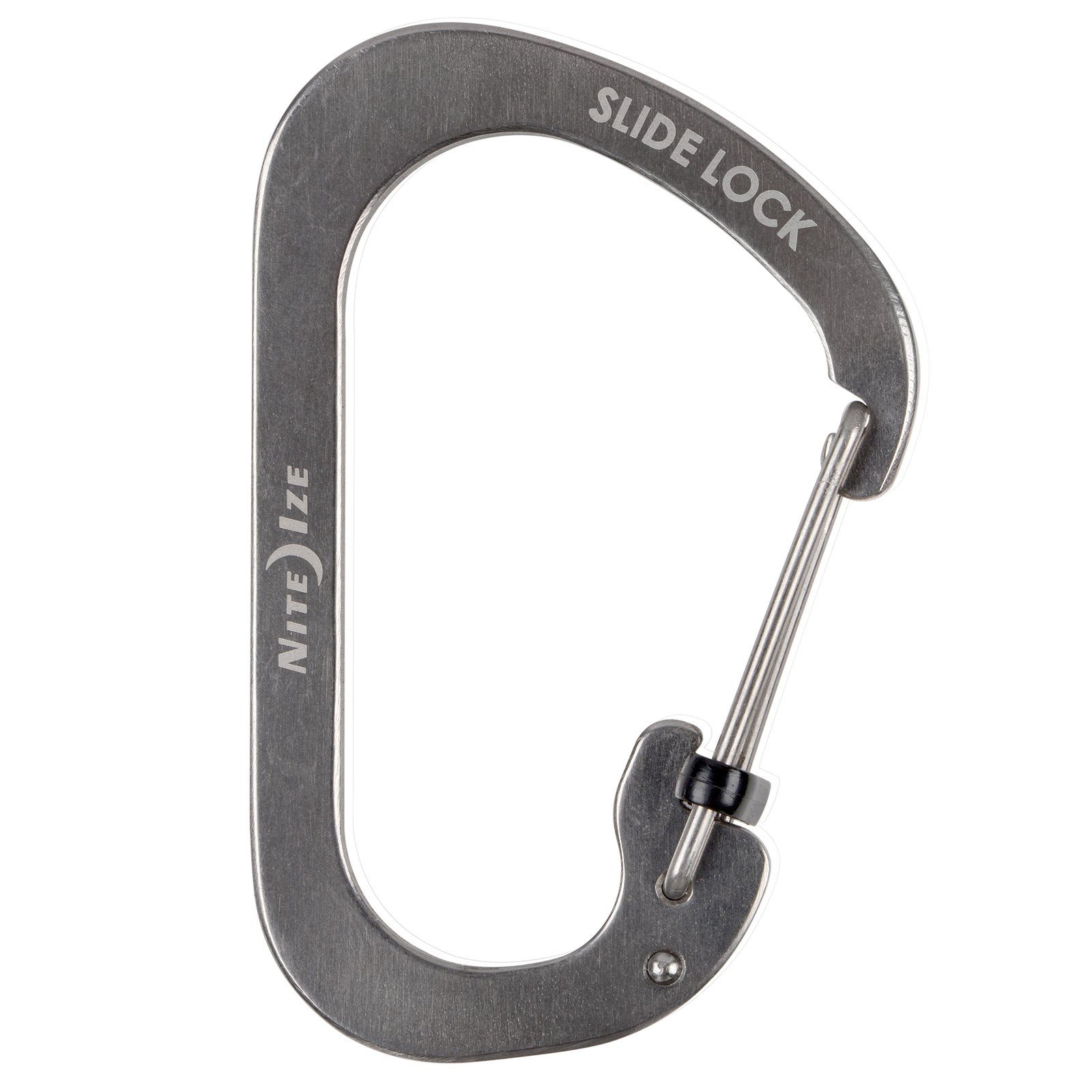 Nite Ize Karabiner SlideLock Mini Karabiner Schlüsselanhänger, Schnapp Haken Edelstahl