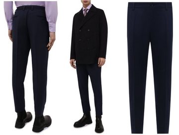 DOLCE & GABBANA Loungehose DOLCE & GABBANA Prince of Wales Wool Plaid Blend Pants Ruffle Trousers