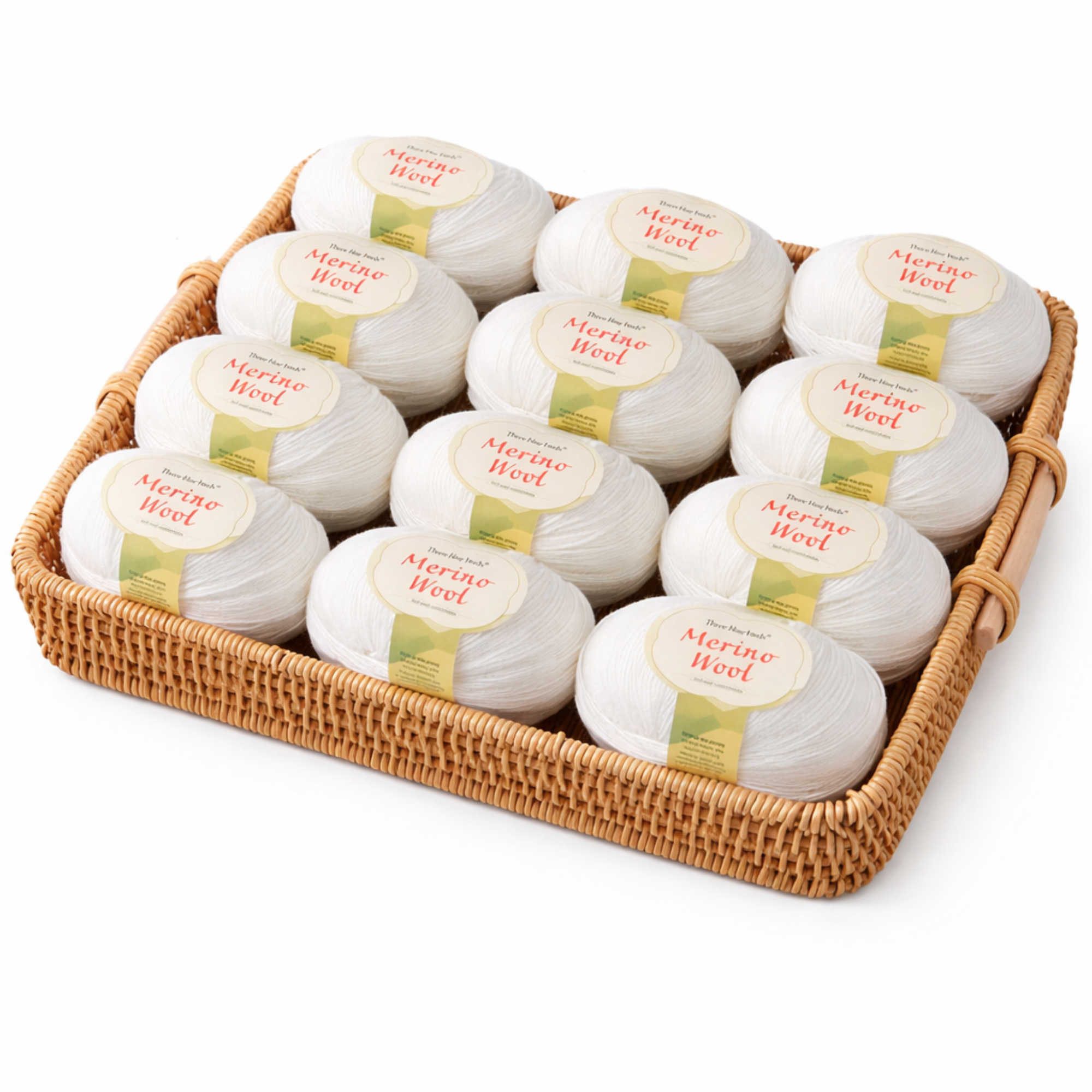 Nomiro Merino Wollgarn 600 g zum Stricken & Häkeln, weich Häkelwolle