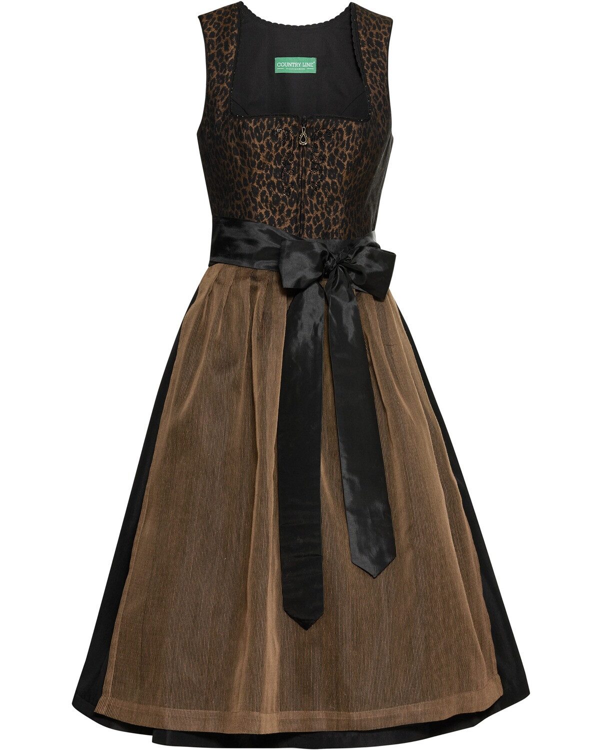 Country Line Dirndl Midi-Dirndl mit Leo-Mieder