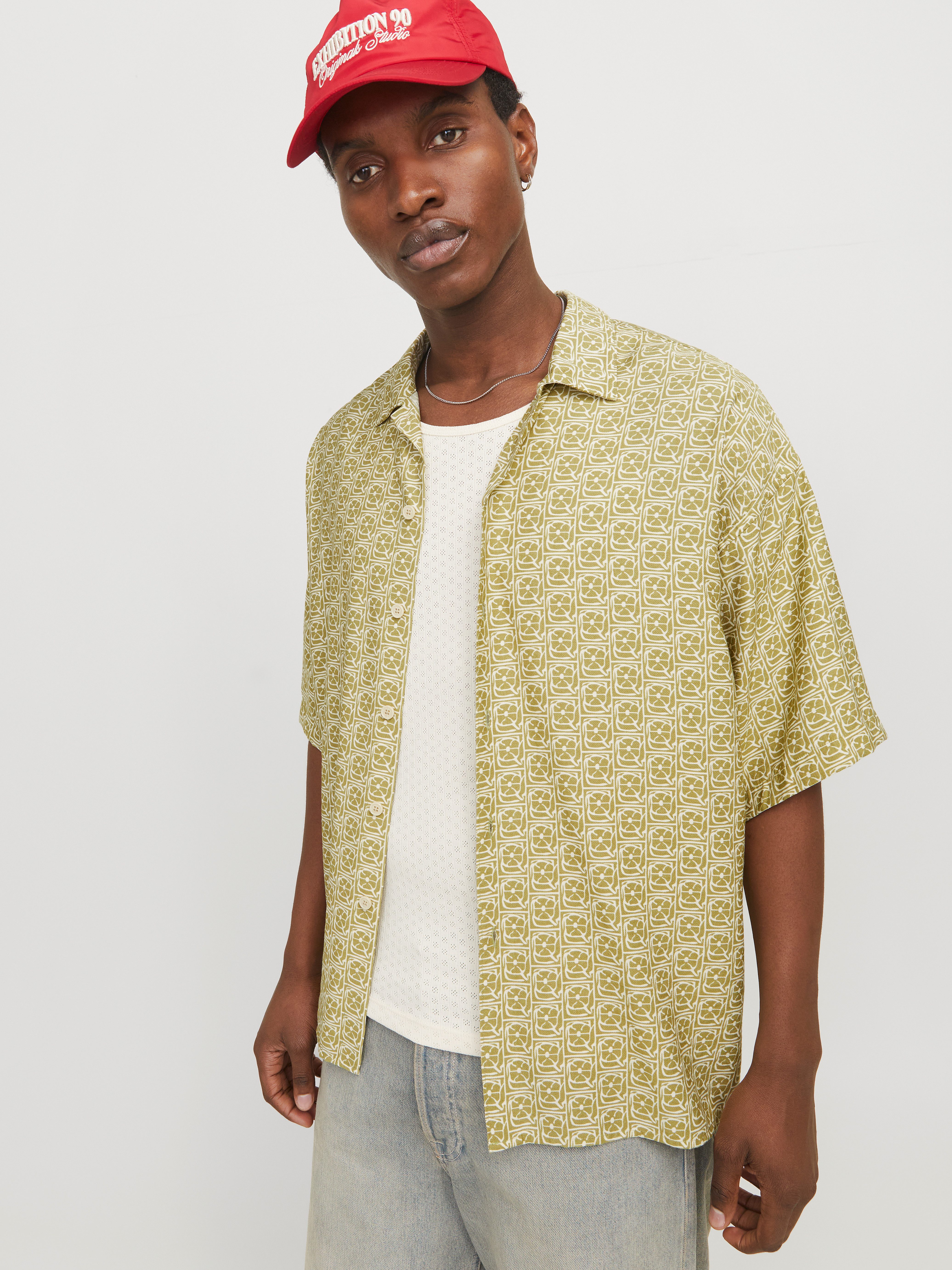 Jack & Jones Kurzarmhemd JORMARSHALL ISLINGTON AOP SHIRT SS SN günstig online kaufen