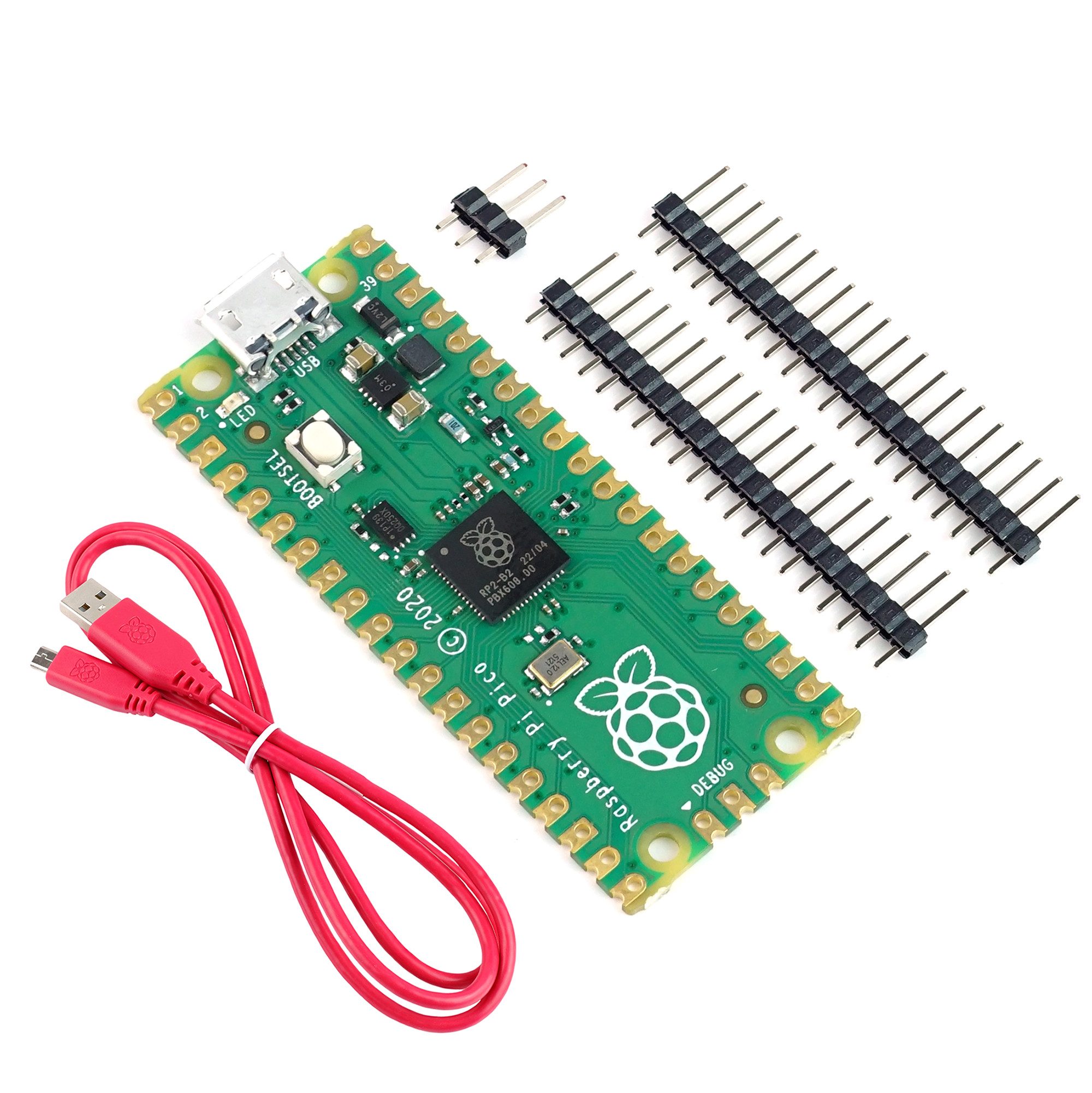 Raspberry Pi Pico Light Starter Kit, bestehend aus Pico, offiziellem Mini-PC Barebone