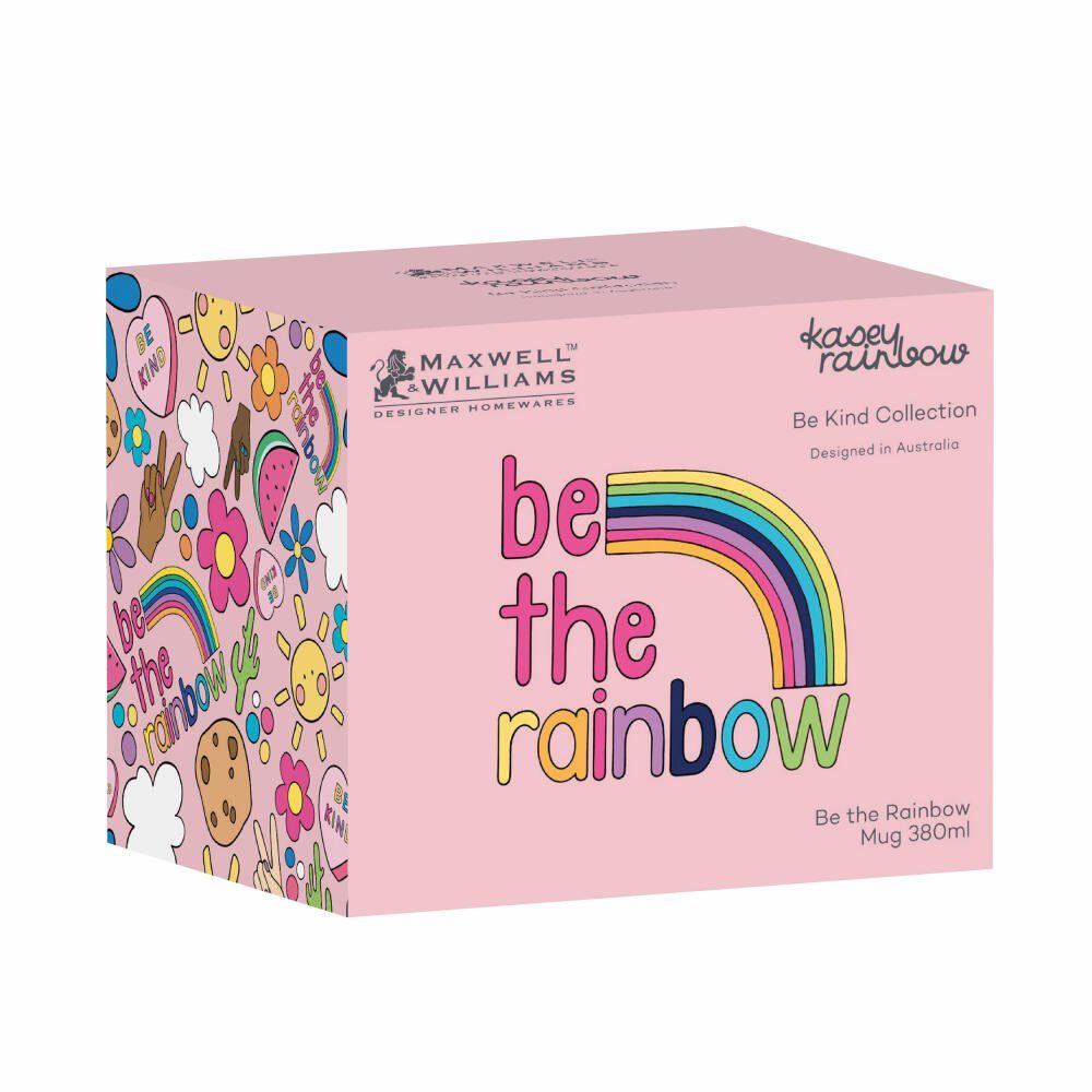 Maxwell & Williams Becher The ml, Be Rainbow Kind - 380 Porzellan Be