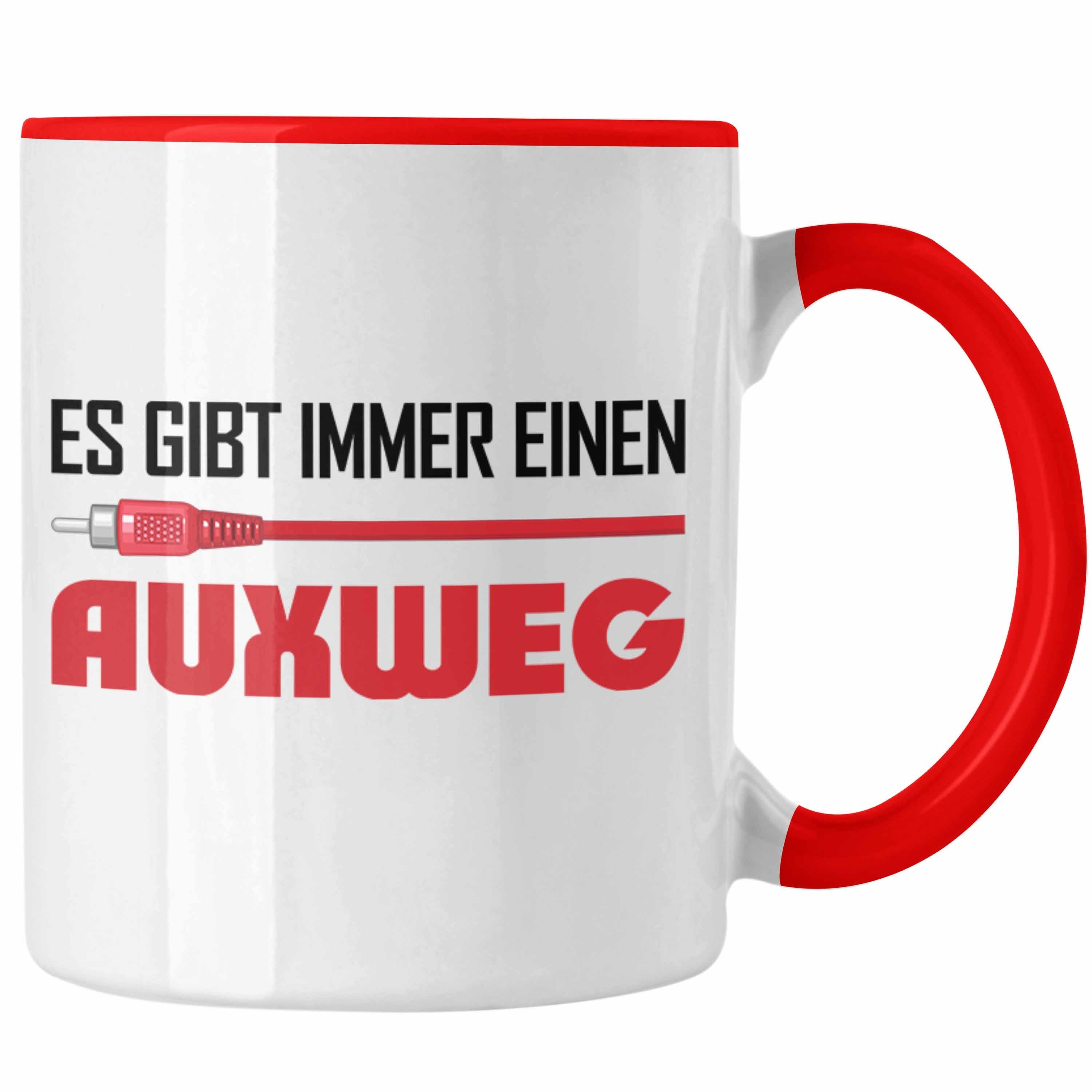 Trendation Tasse Es Auxweg Immer Mischpult Tontechniker Rot Tasse Mix Einen Lautstärke Gibt