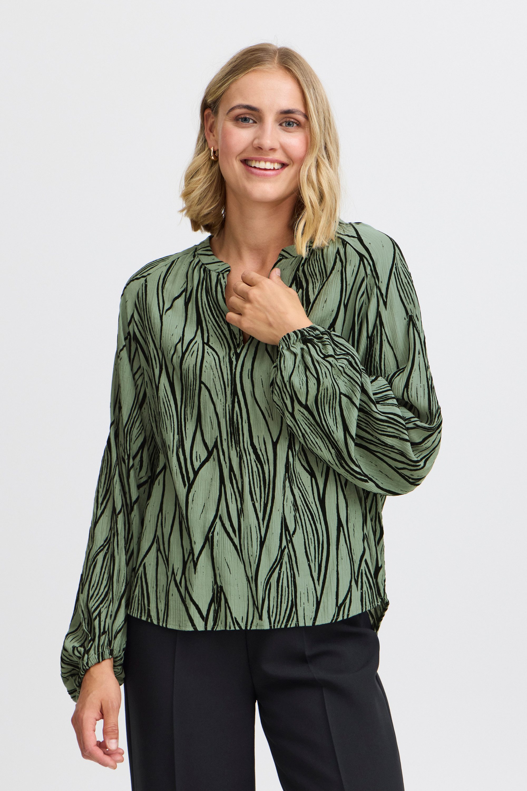 fransa Langarmbluse Langarm-Bluse FRJULL