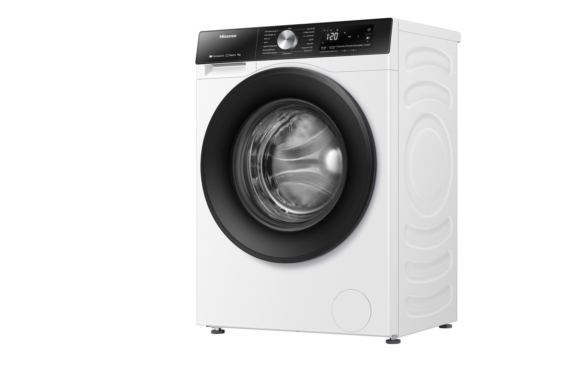 Hisense Waschmaschine 3S Serie WF3S9043BW3, 9 kg, 1400 U/min, Wifi-ConnectLife – Bild 3 von 5