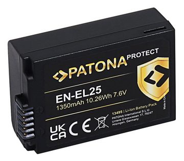 Patona Protect Akku für die Nikon Z 50 / Nikon Z fc Kamera-Akku EN-EL25 1350 mAh, Akku-Gehäuse aus feuerhemmenden V1 Material