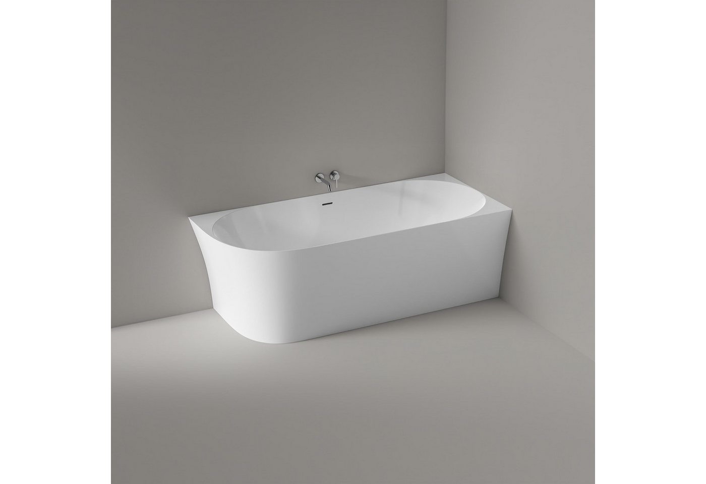 Thumbnail - Bernstein Badewanne NOVA SLIM LINE, Eckbadewanne Einbau rechts 150x78x60 cm Weiß glänzend