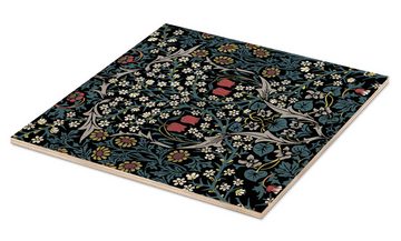 Posterlounge Holzbild William Morris, Schwarzdorn, Orientalisches Flair Grafikdesign