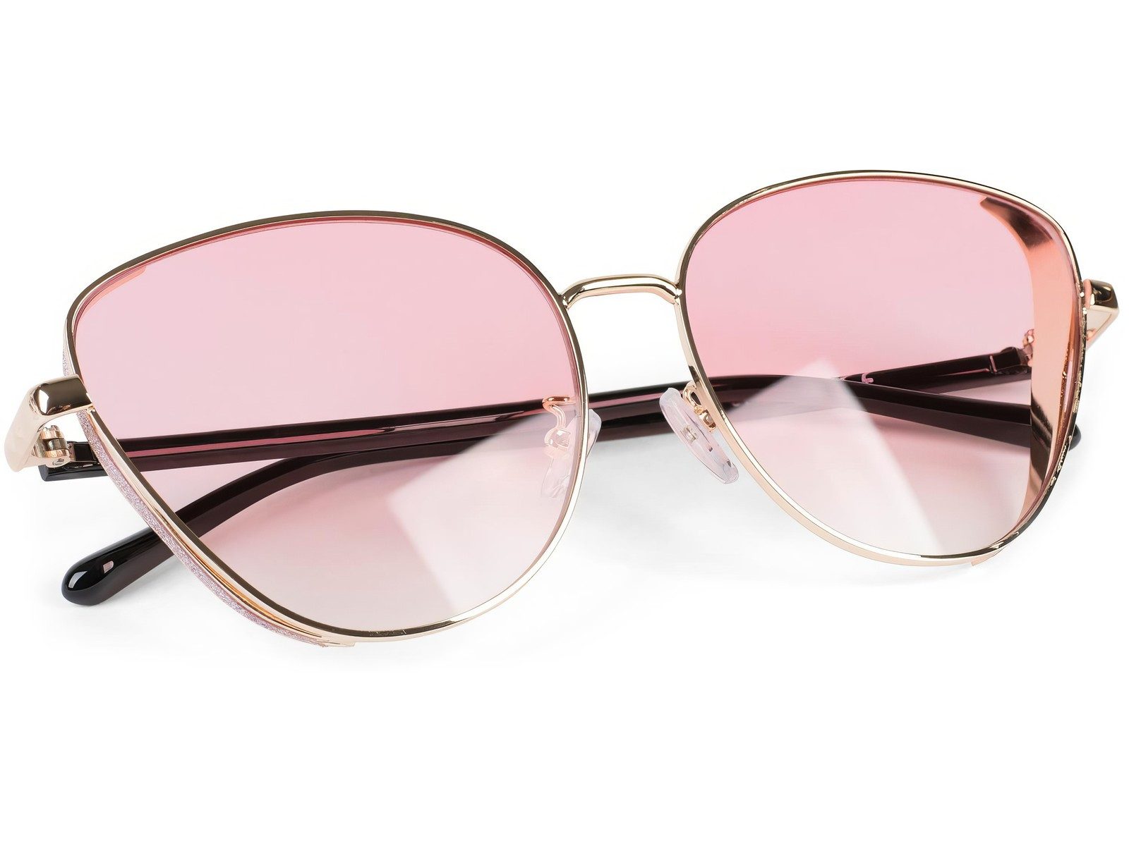 styleBREAKER Sonnenbrille Cateye Sonnenbrille mit Glitzer Side Shield (1-St)