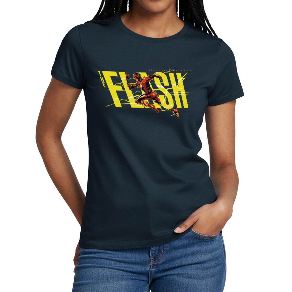 T-Shirt The Flash Speedster Mit Logo Frauen T-Shirt