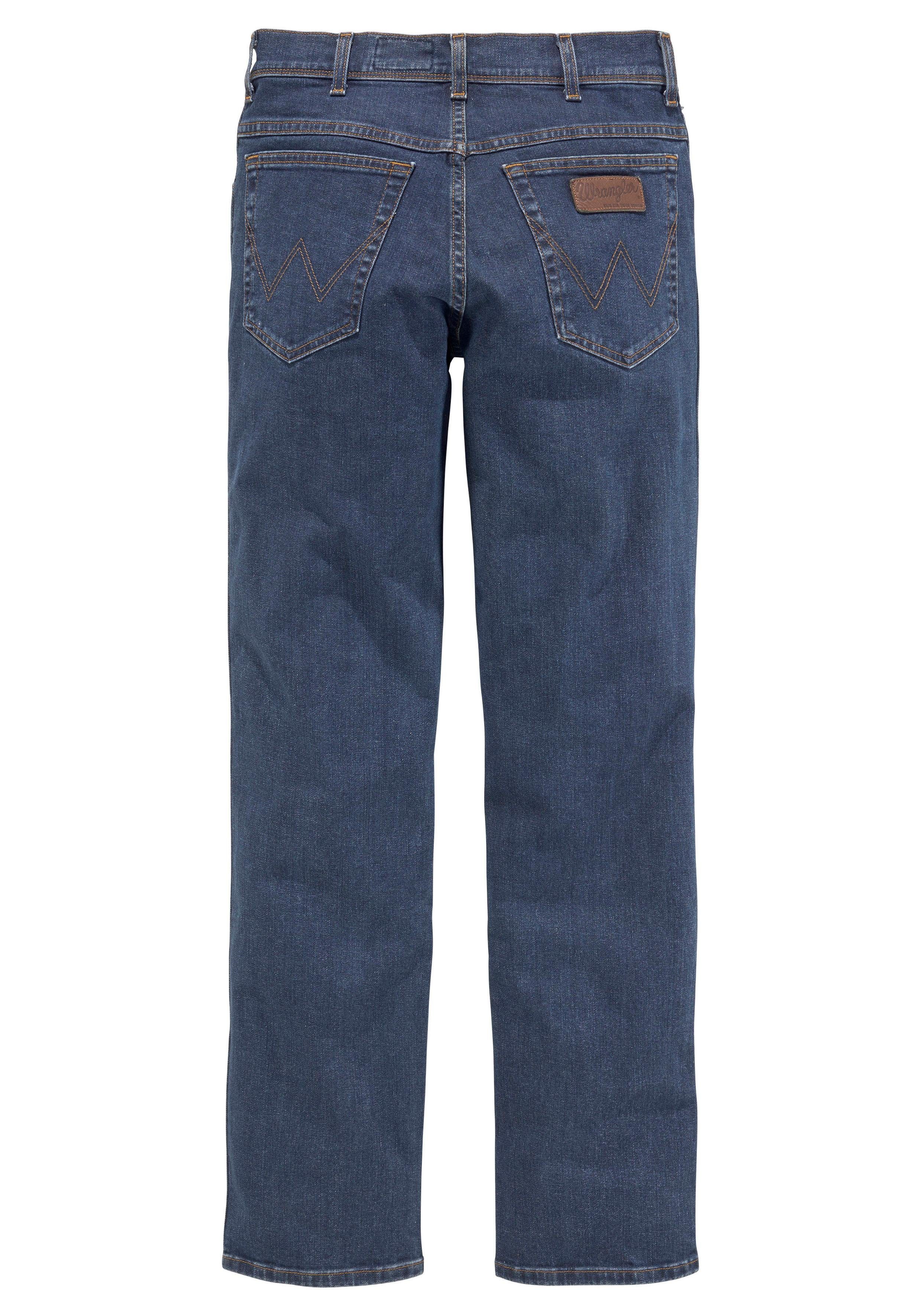 dark-stone Gerade Jeans Wrangler Texas