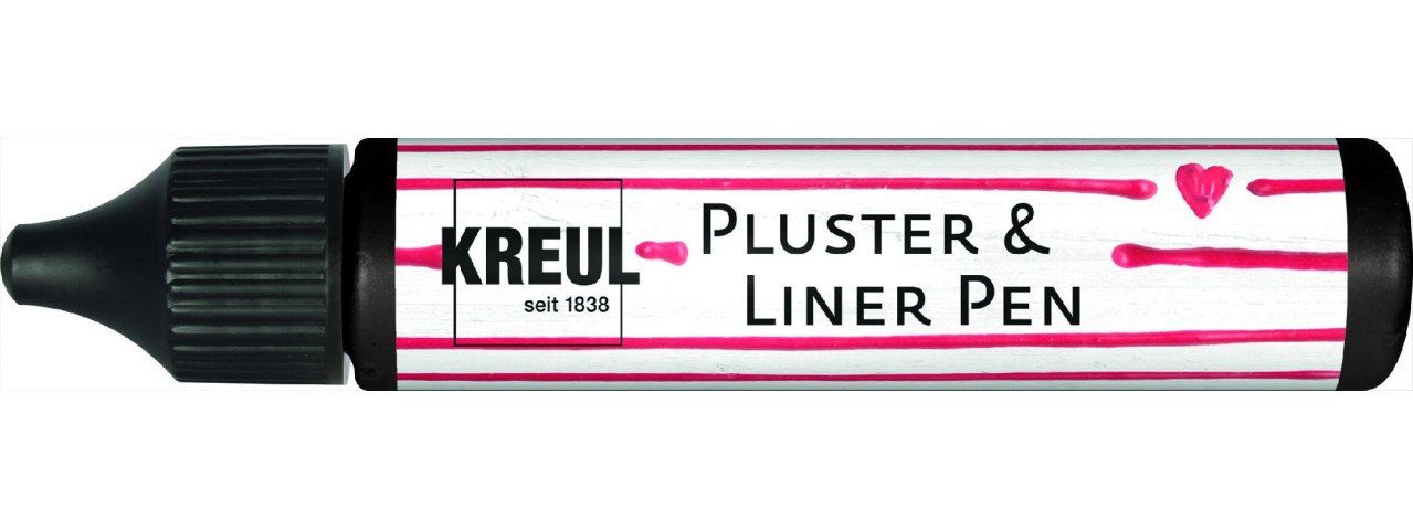 Bastelfarbe Kreul PicTixx Pluster & LinerPen schwarz 29 ml