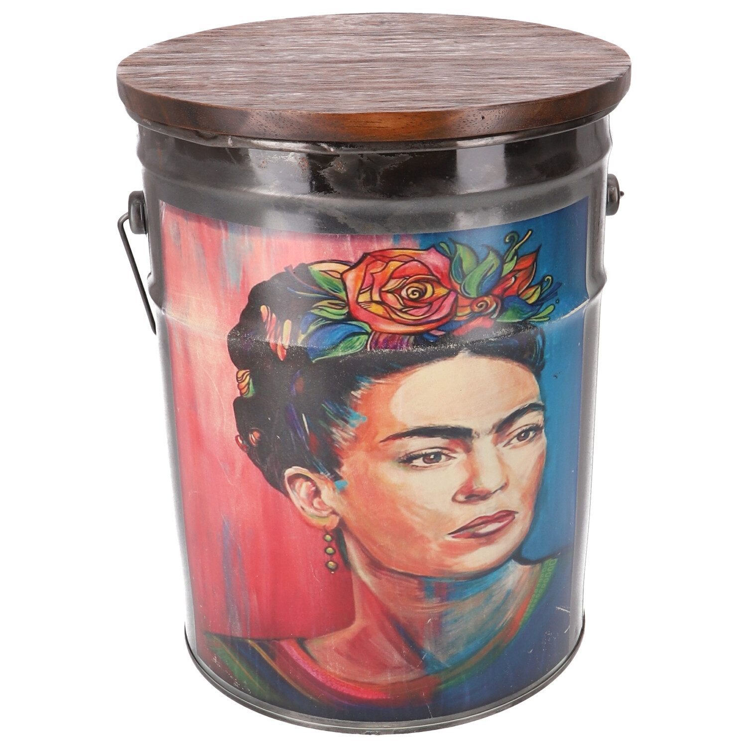 Guru-Shop Stuhl Hocker Eimer Sitzschemel mit Holzdeckel,..