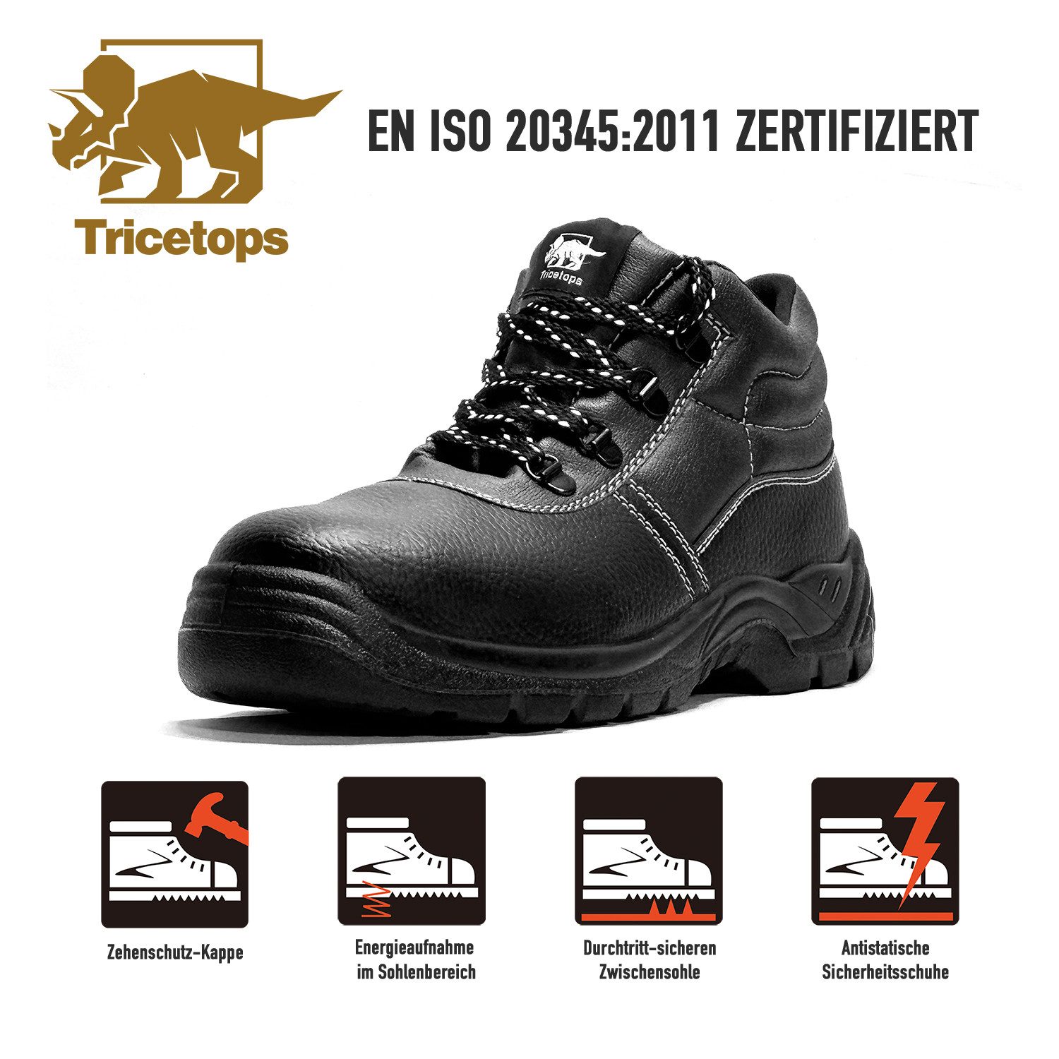 Tricetops CM917 Sicherheitsschuhe S3 Arbeitsschuhe Herren Arbeitsschuh