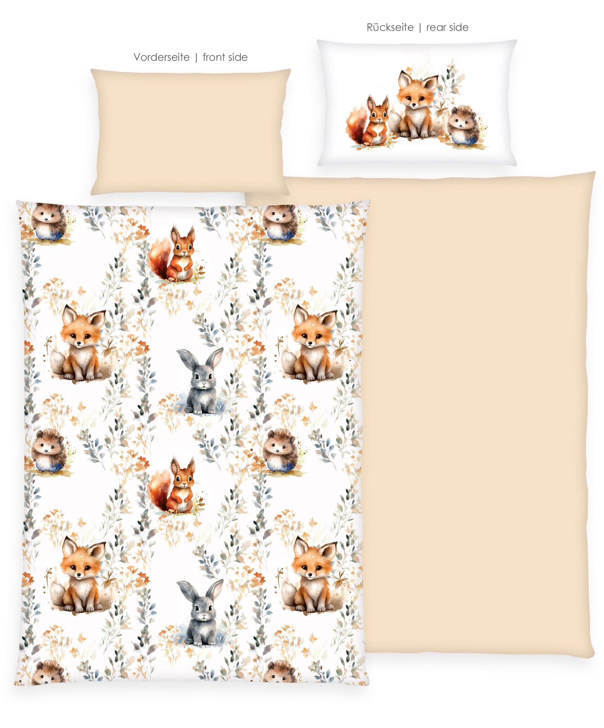 Baby Best Babybettwäsche Baby Best Little Forest, Flanell, 2 teilig, Flanellbettwäsche – Bild 2 von 4