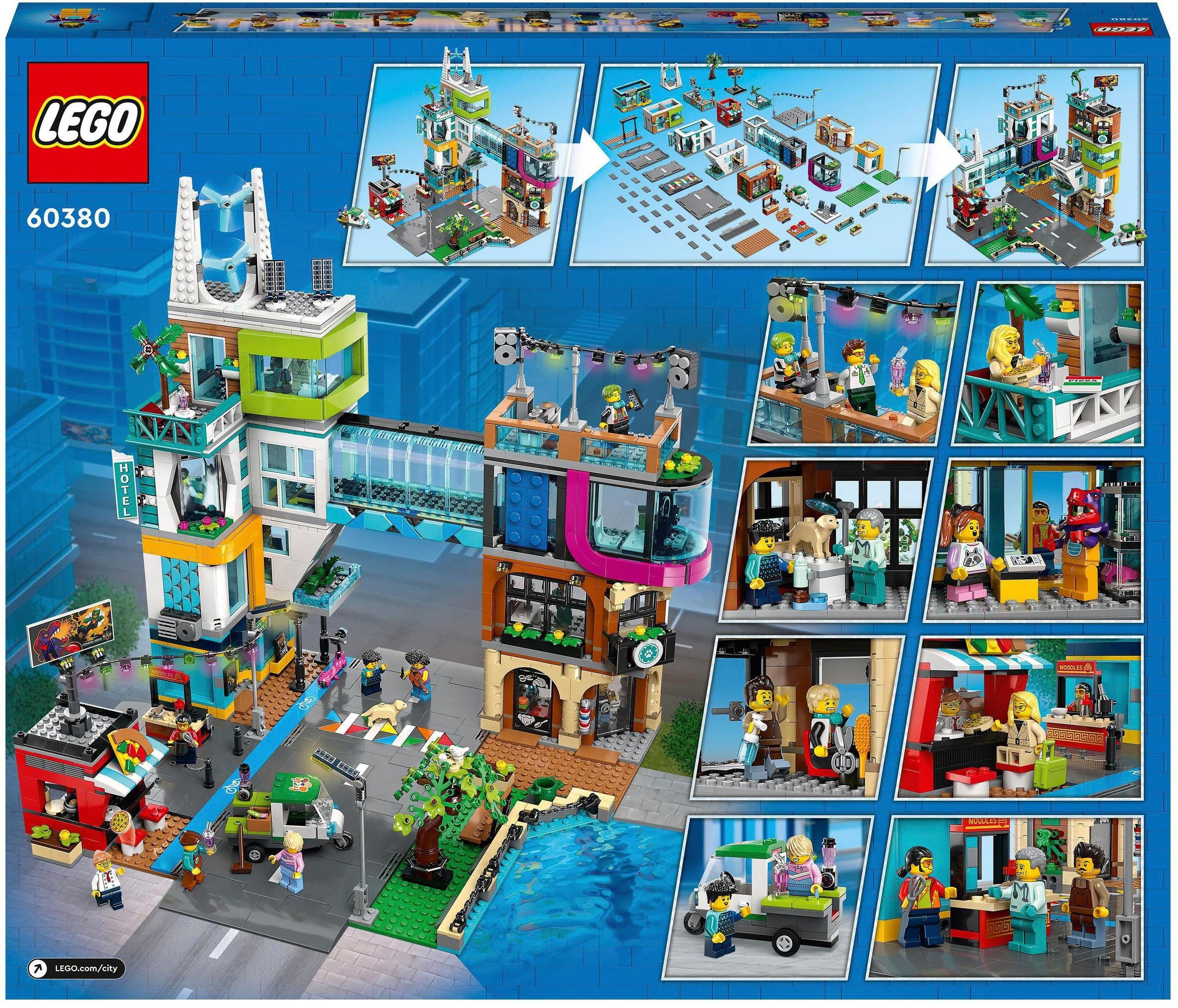 LEGO® Konstruktionsspielsteine Stadtzentrum (60380), LEGO® Europe in City, Made (2010 St)