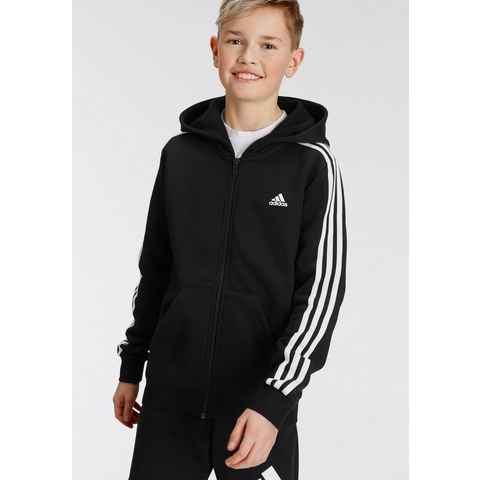 adidas Sportswear Kapuzensweatshirt ESSENTIALS 3STREIFEN FLEECE KAPUZENJACKE