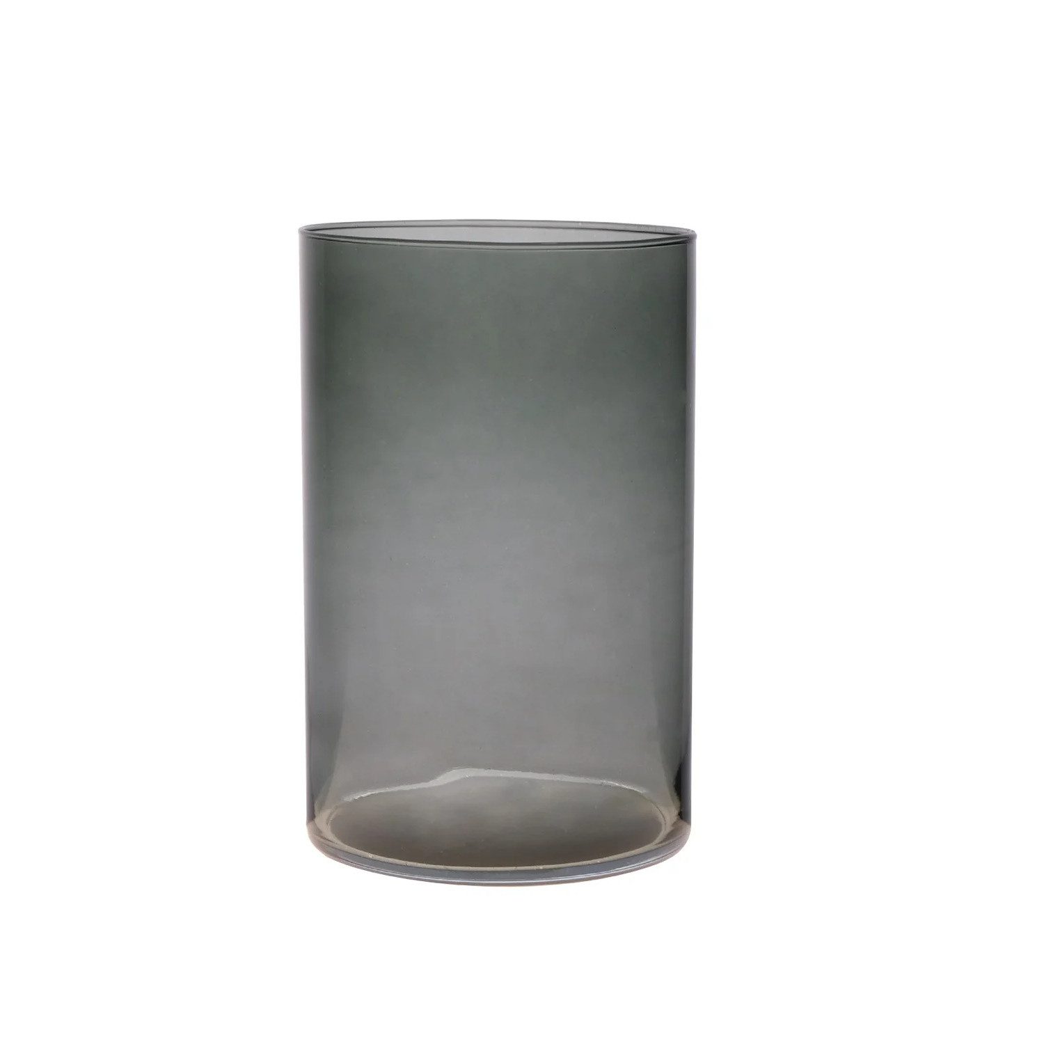 Hakbijl Glass Dekovase Grau, Durchmesser 14 günstig online kaufen