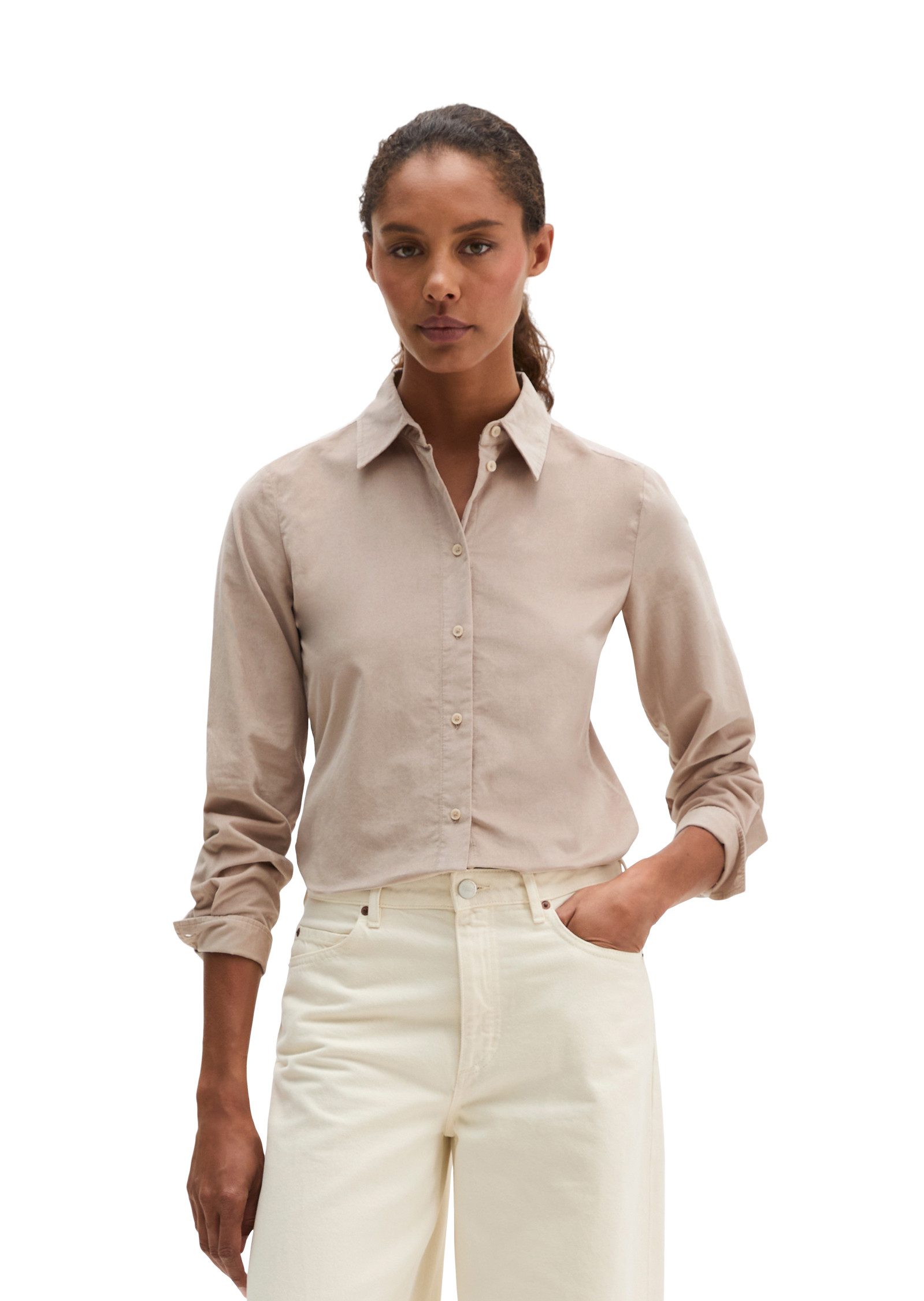 Marc O'Polo Langarmbluse aus Organic-Cotton-Viskose-Mix