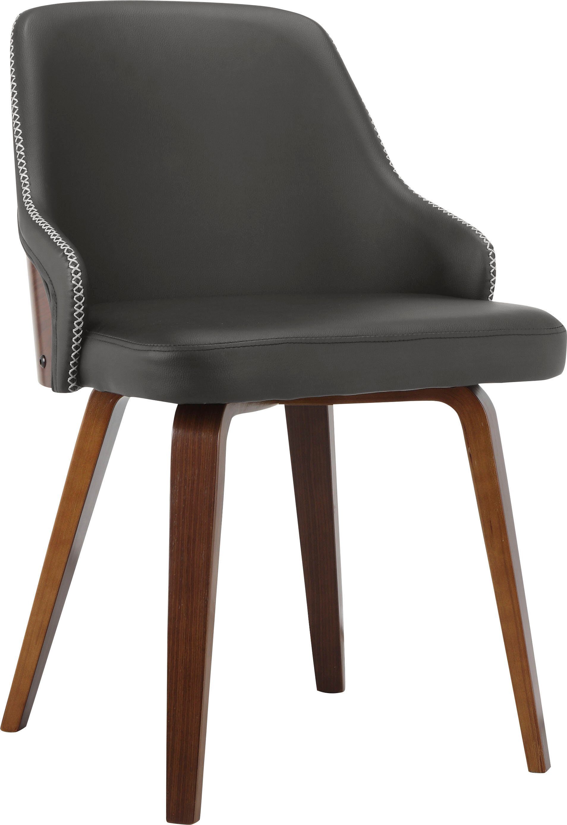 INOSIGN Esszimmerstuhl Bojan (2 St), pflegeleichtes Kunstleder, Sitz- und Rücken gepolstert, Sitzhöhe 47 cm