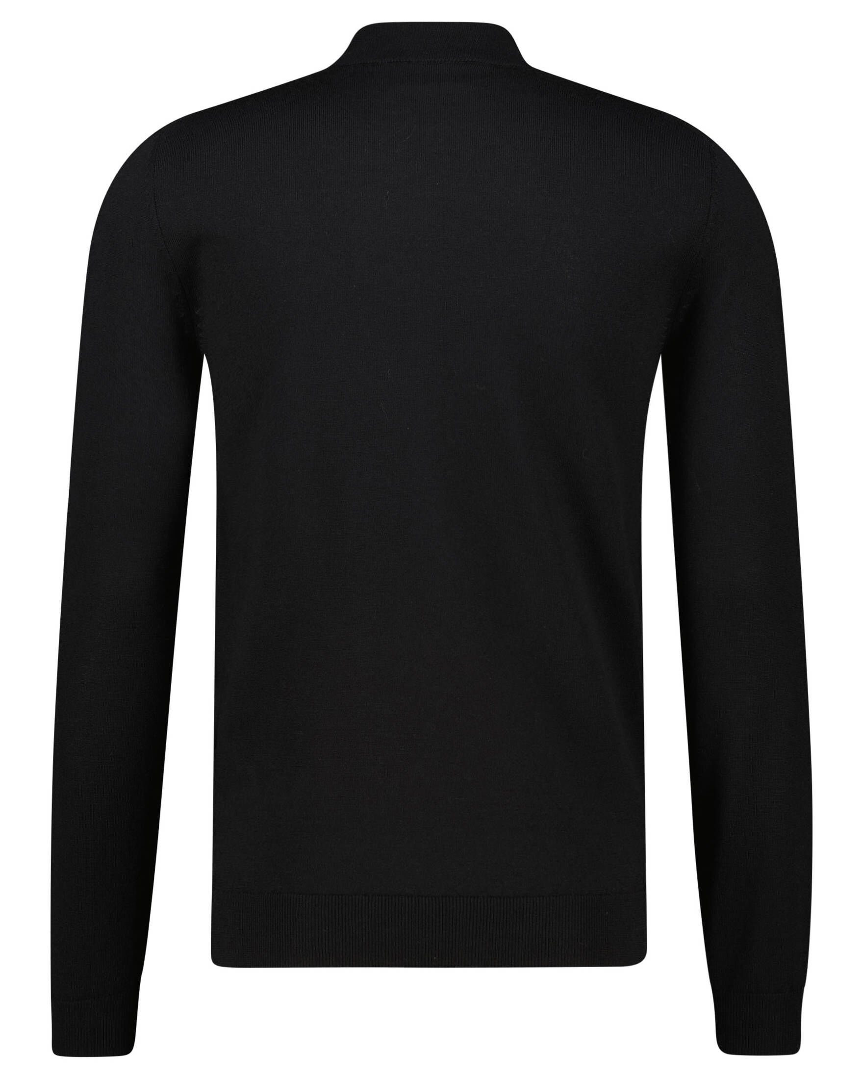 Wolle MATTEO Strickpullover aus schwarz (1-tlg) Herren HUGO SAN (15) Pullover