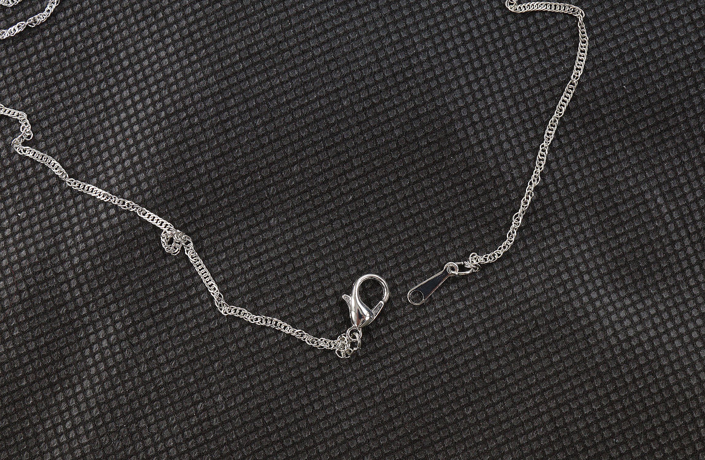 ELLUG Kette mit Anhänger Wunschperle aus echter Muschel mit Halskette und Anhänger, Wunschperle mit verschiednenen besonderen Bedeutungen