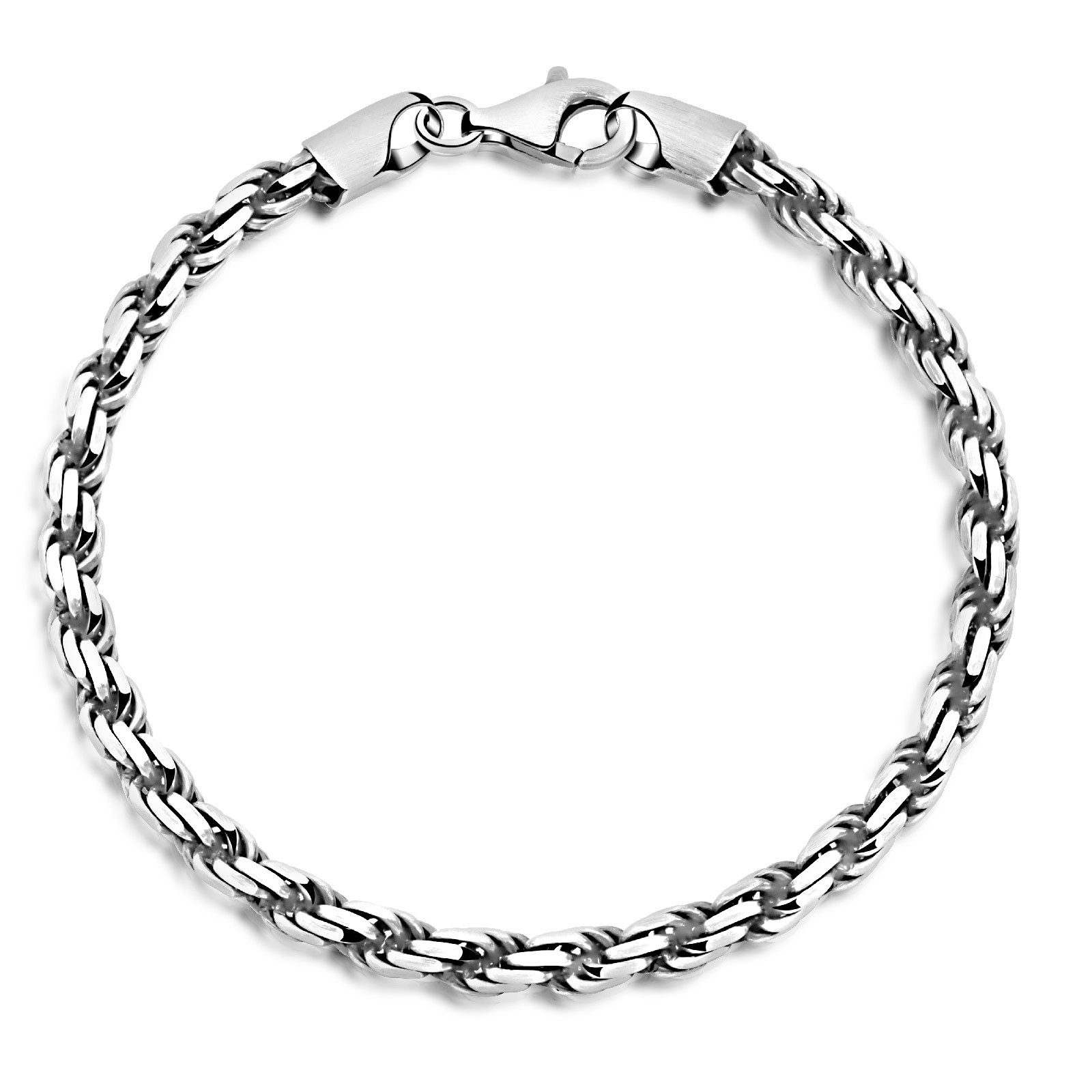 Silberarmband Kordelarmband 4mm 925 Silber