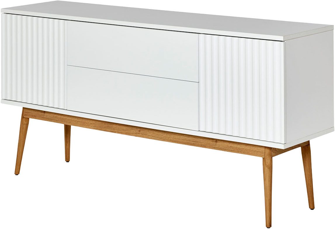 Jahnke Sideboard GRACE SB 150, Sideboard, 2 Türen & 2 Schubladen, Skandi-Design, Breite: 150 cm