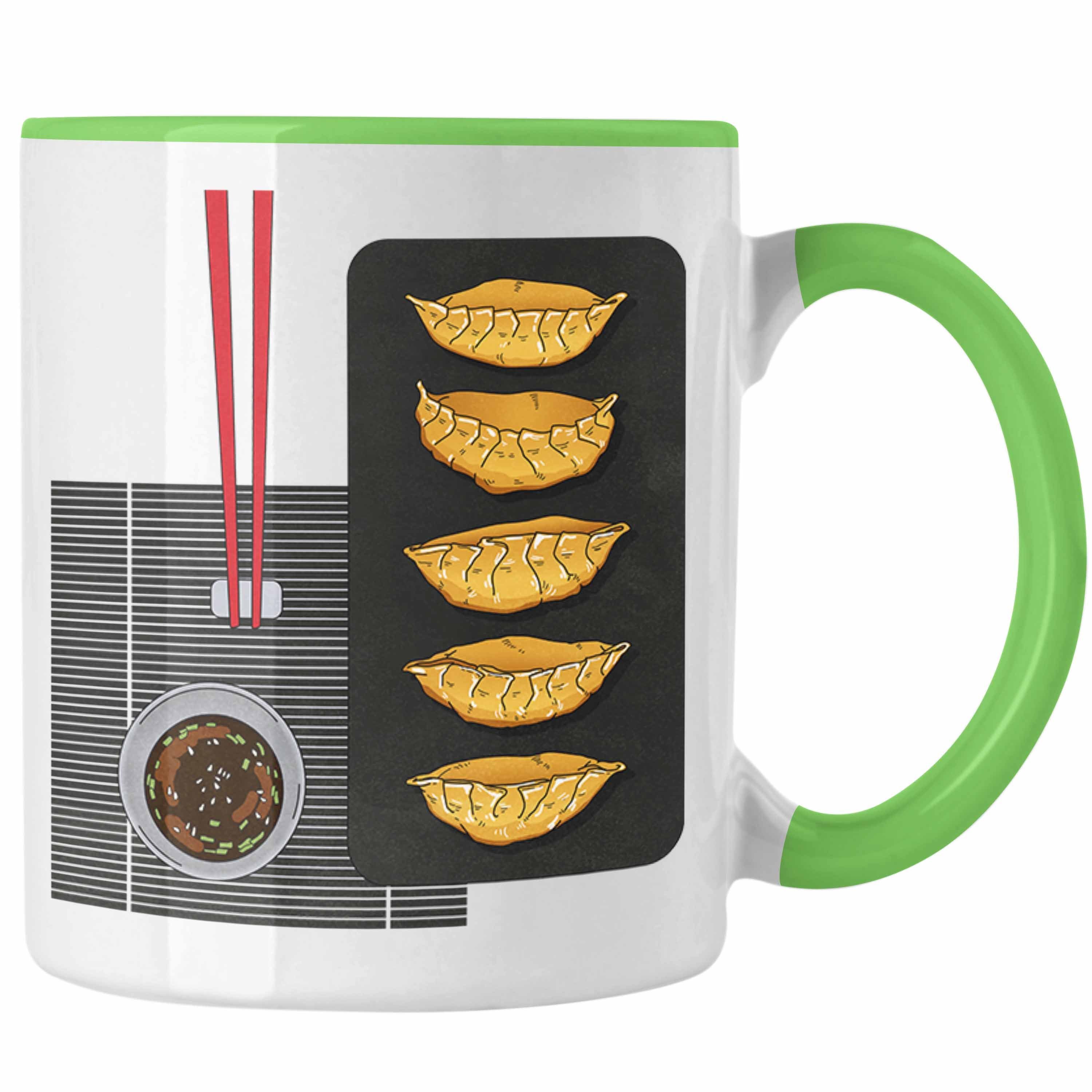 Dumpling Grün Geschenkidee Liebhaber Asiatisch Witzige Geschenk - Sushi Tasse Trendation Tasse Gyozas Trendation Grafik