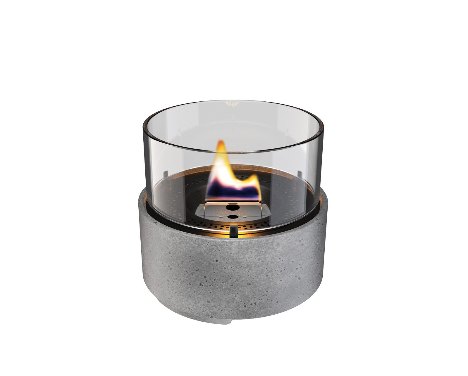 TENDERFLAME Стіл-камін cafe 14 lavakeramik grau tischfeuer tischkamin