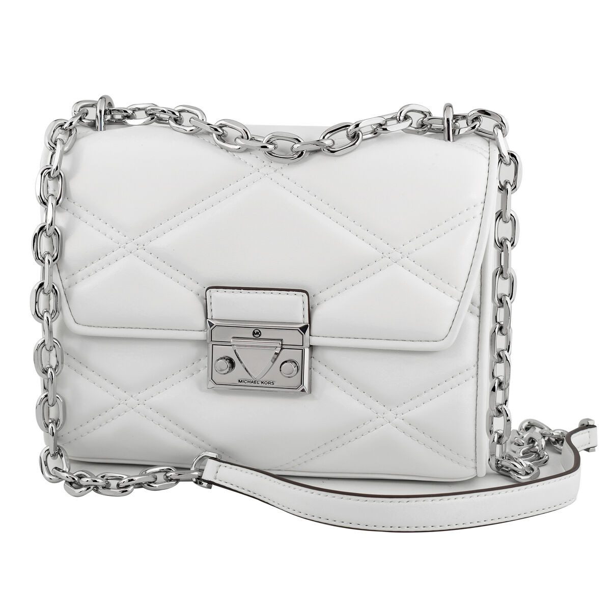 MICHAEL KORS Handtasche, Damen Handtasche Michael Kors Serena Weiß 22 x 16 x 9 cm