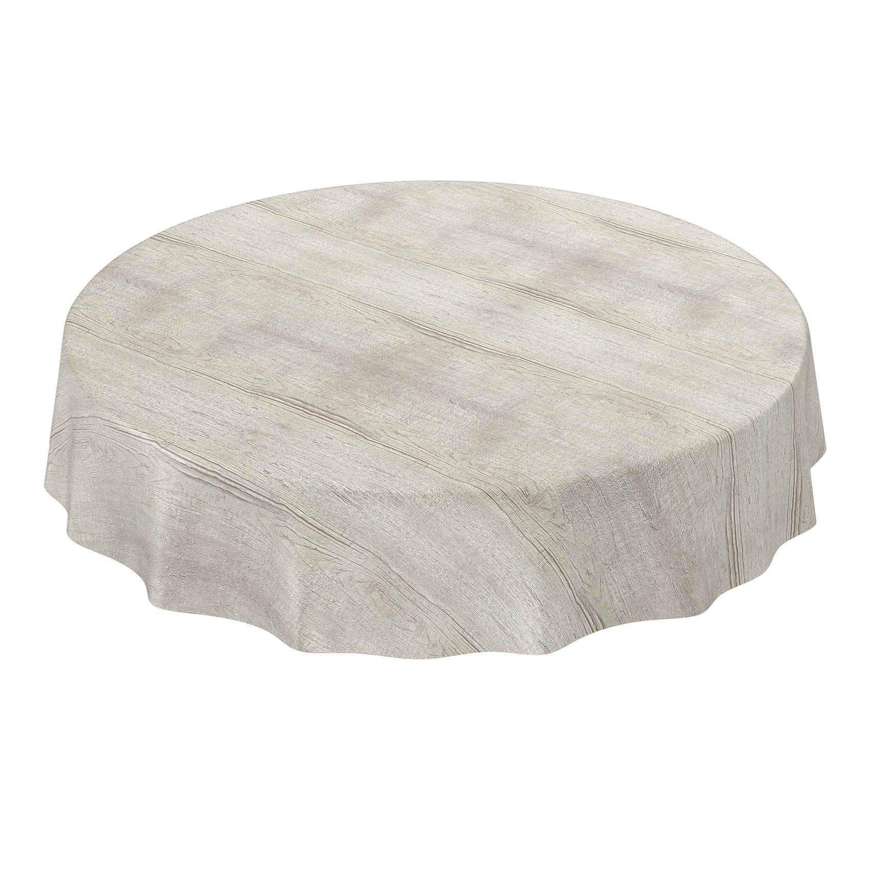 ANRO Tischdecke Wachstuchtischdecke Gartentischdecke Wachstischdecke (Einzelstück 1-tlg), Glatt Rund 120cm wasserabweisend