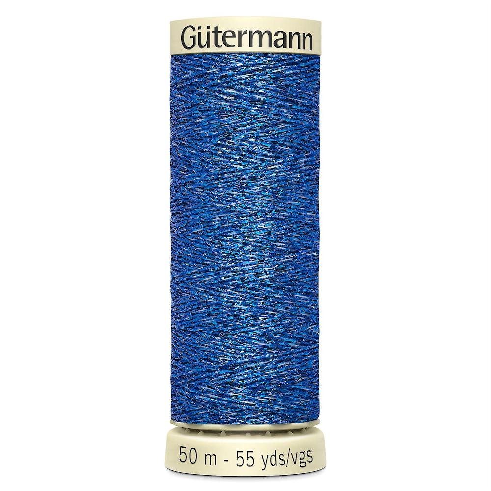 Gütermann Dekofigur Metalleffekt-Faden W 331 50 m W331 0315 dunkelblau