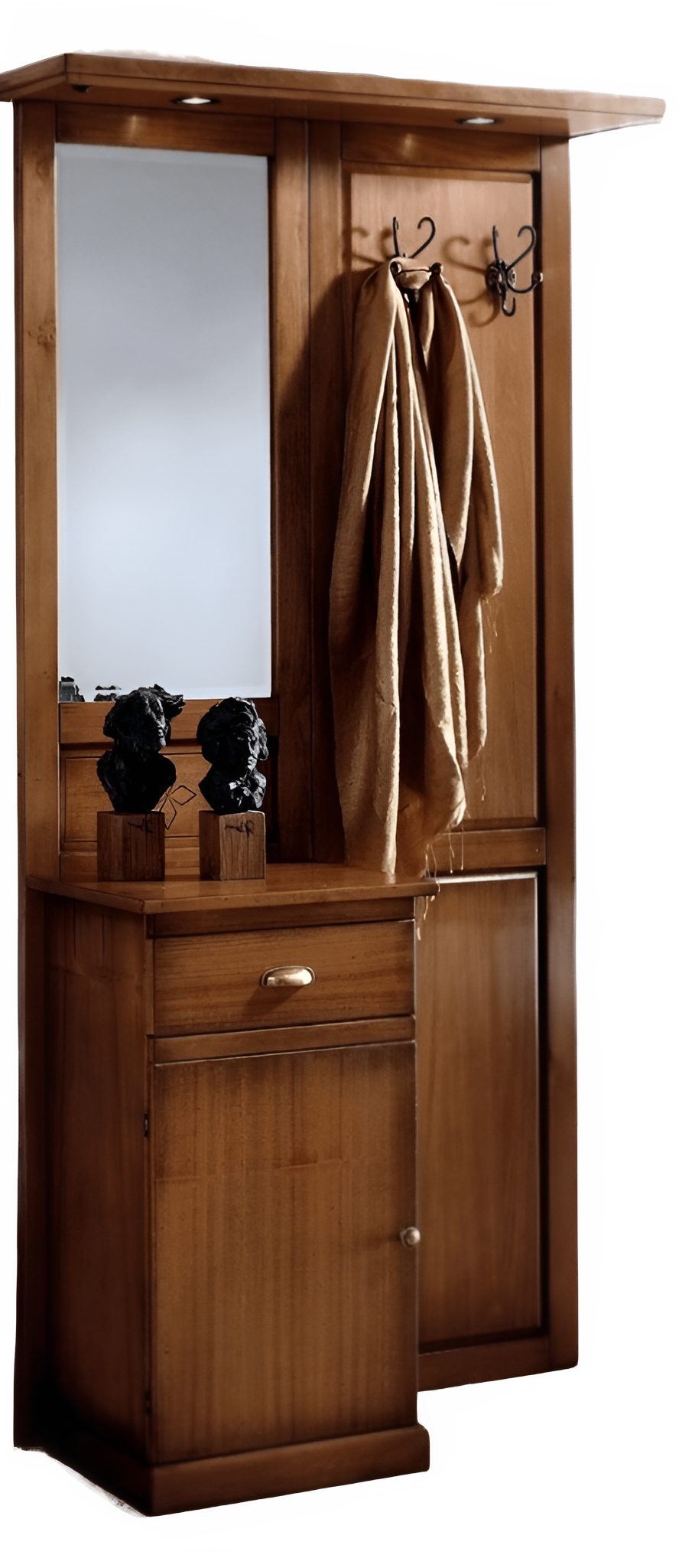 Xlmoebel Garderobe Kleiderständer mit Schränken und Regal in modernem Design (Kleiderständer, 1 St., Kleiderständer), Hergestellt in Europa