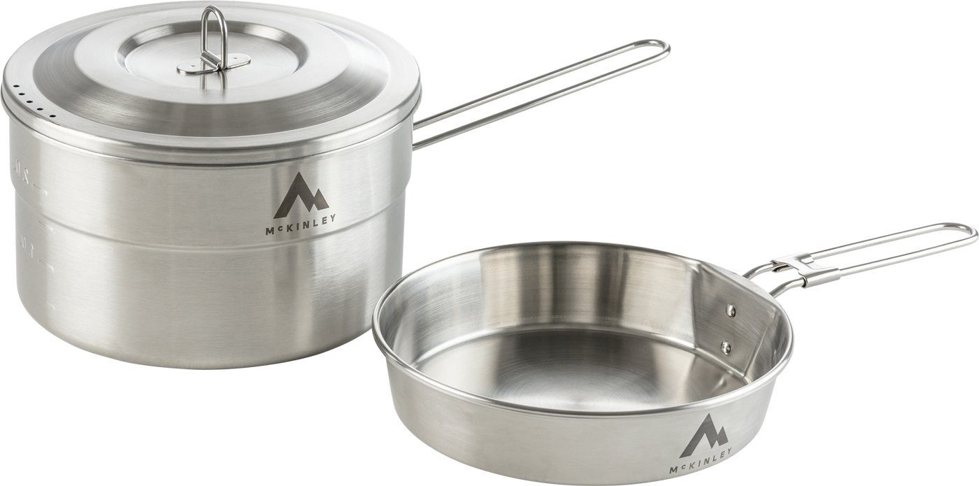 McKINLEY Outdoor-Küche Kochgeschirr SET MCK220 SILVER