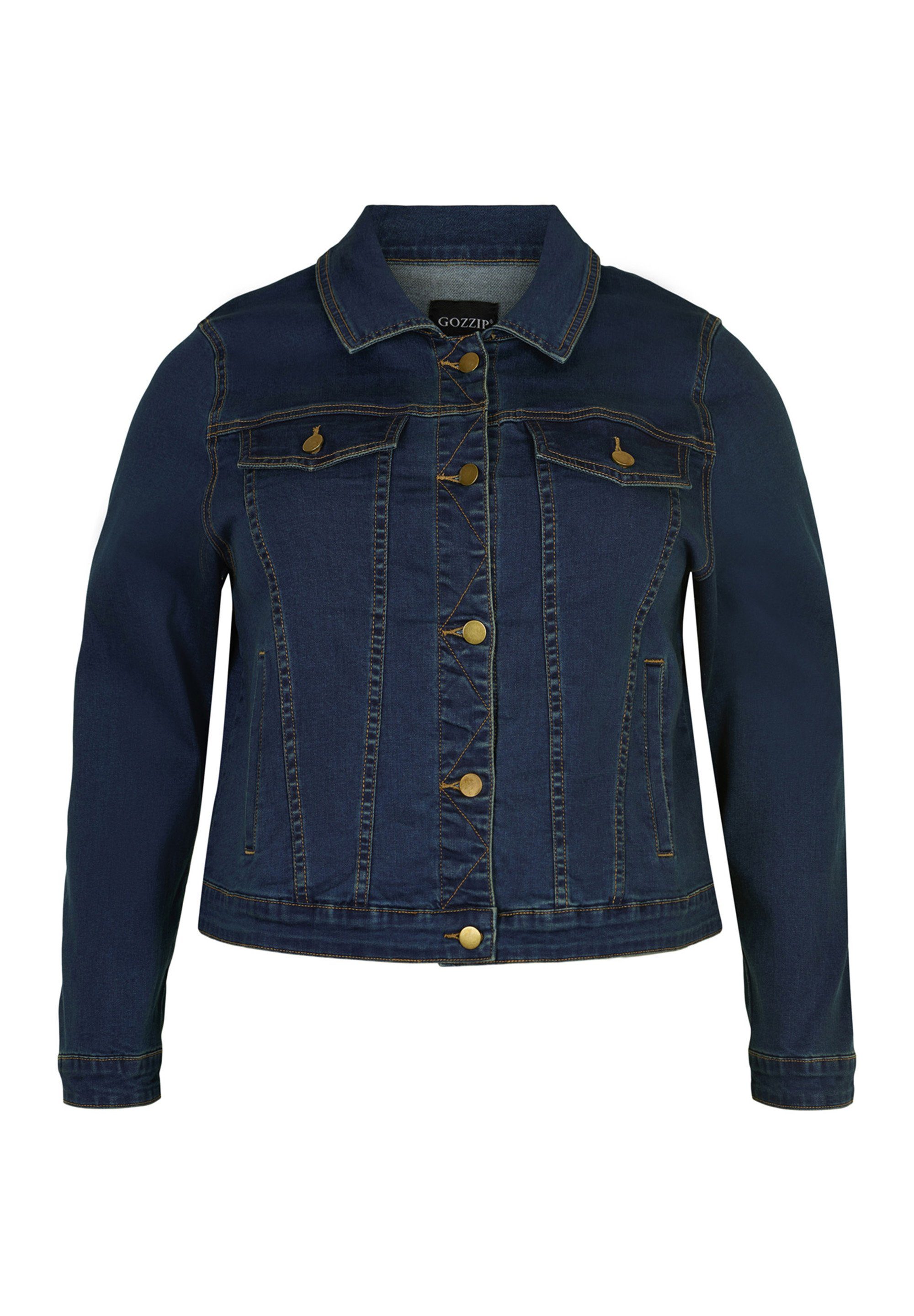 Dark Danish Maya GOZZIP denim Jeansjacke blue design