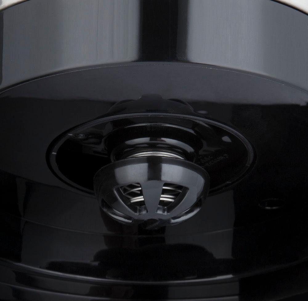 Papierfilter HOBBS 1,25l Filterkaffeemaschine RUSSELL Edelstahl 1x4, gebürstet 1100 Kaffeekanne, mit Watt, Adventure 24010-56, Glaskanne,