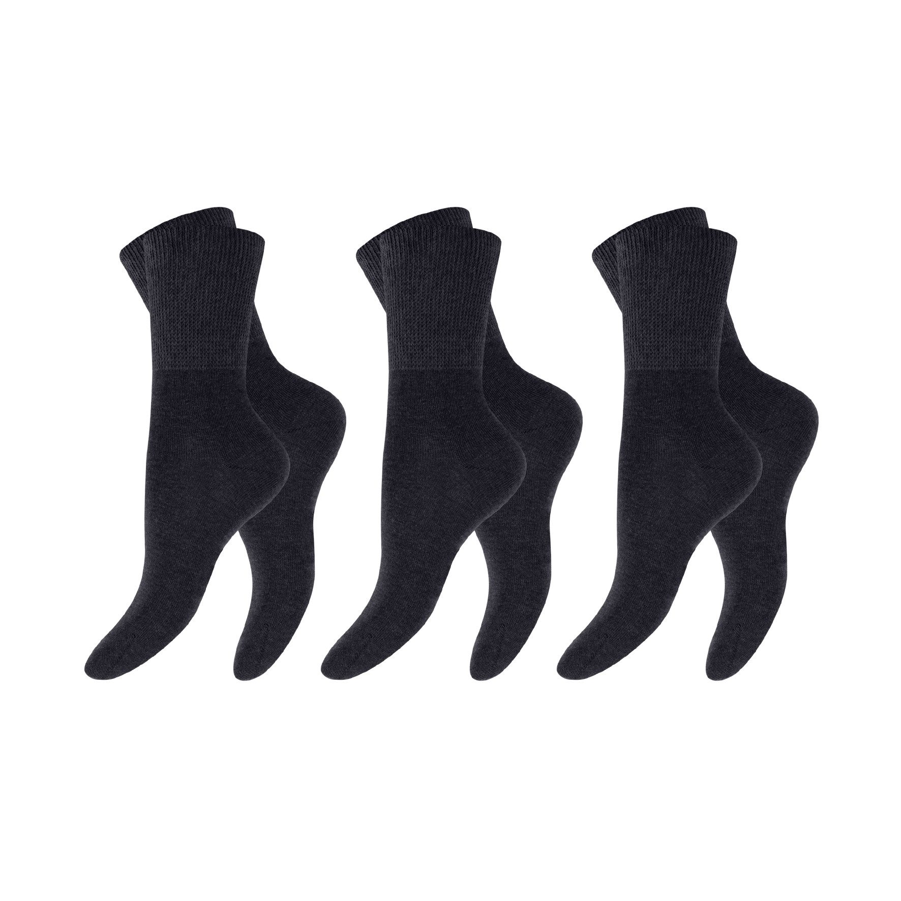 Footstar Gesundheitssocken Unisex Diabetiker Socken 3er-Pack, Farbmix, (Pac günstig online kaufen