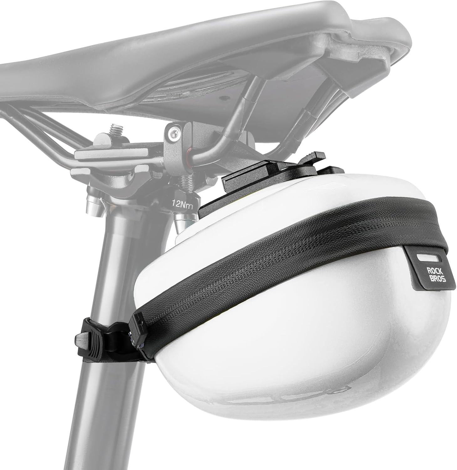 ROCKBROS Satteltasche Hard Shell 0,4 L, Hartschale, spritzwassergeschützt, Schnellbefestigung