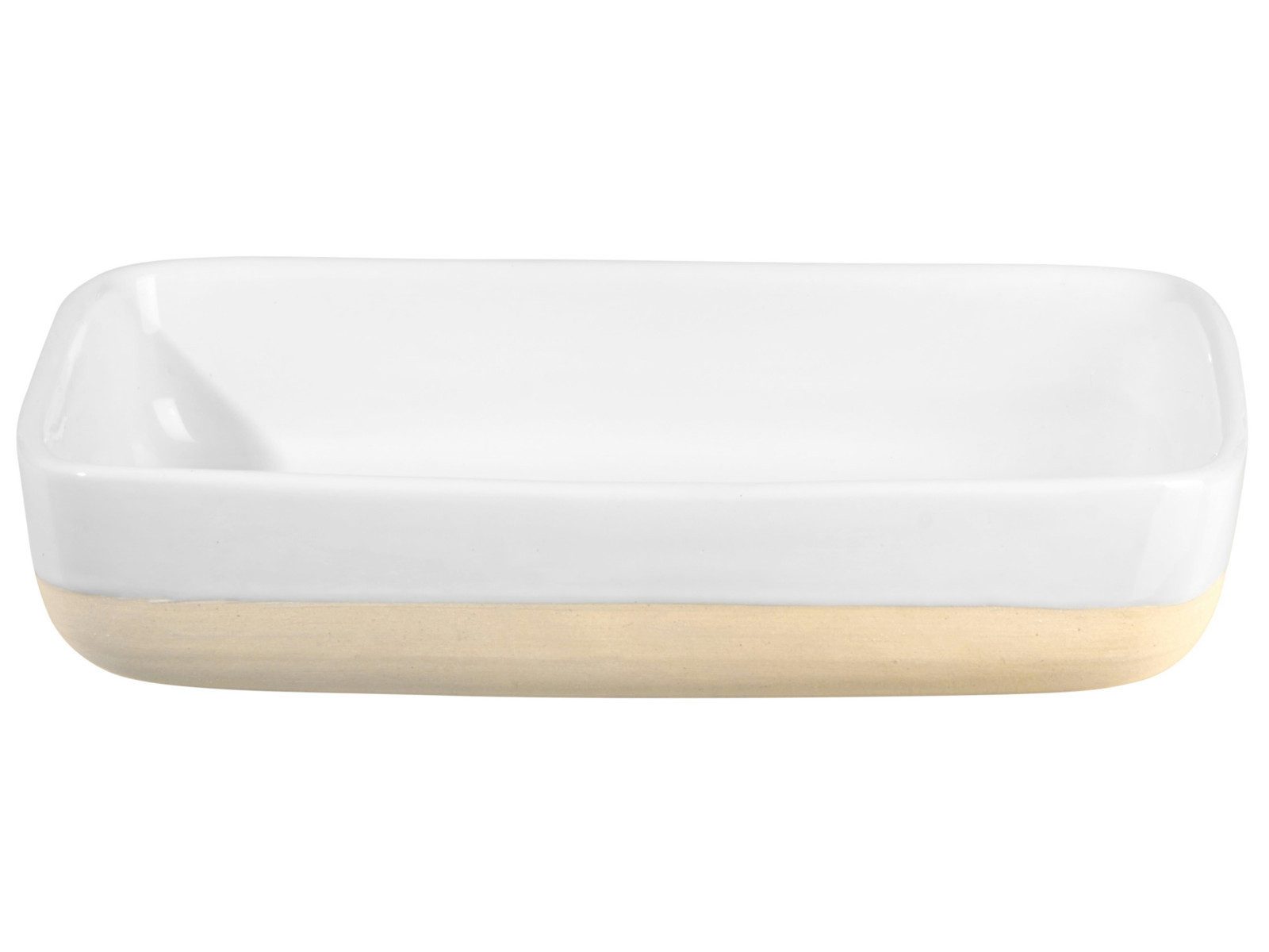 ASA SELECTION Auflaufform Grande Auflaufform rechteckig weiss 21x14x4,3cm, Steinzeug, Küche, Kochen, Backen